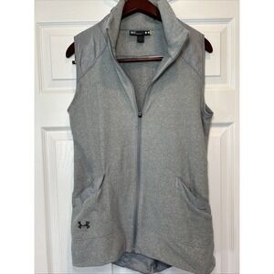 Mens UNDER ARMOUR LOOSE ZIPPER Light Heather‎ Gray VEST SIZE SMALL SM/P